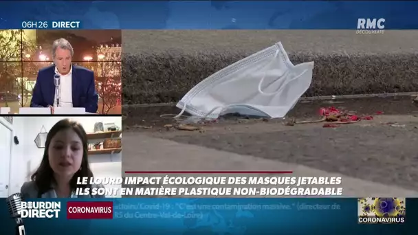 Masques et gants jetables: "ne disparaissent pas mais se délitent en particules de micro-plastiques"