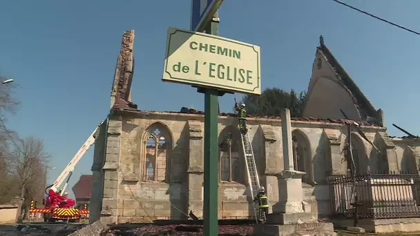 Romilly-la-Puthenaye : l'église normande dévastée par un incendie