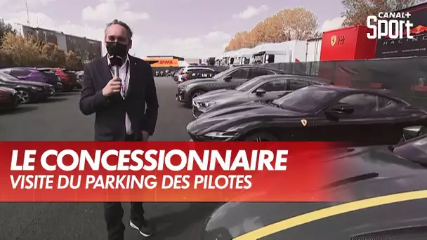 Visite du parking des pilotes F1 avec Franck Montagny