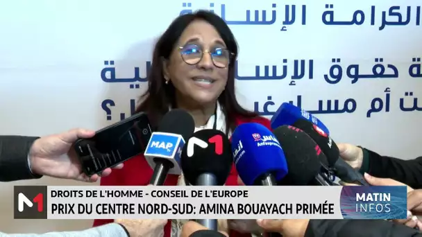 Prix du Centre Nord-Sud du Conseil de l´Europe : Amina Bouayach primée