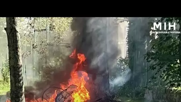 Un avion s'est écrasé dans mon jardin