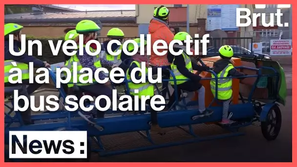 Le S&#039;Cool Bus : un vélo collectif pour aller à l&#039;école en pédalant