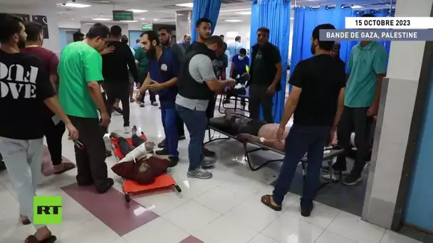 Bande de Gaza : des enfants orphelins arrivent à l'hôpital Al Shifaa