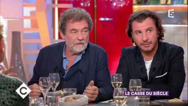 Olivier Marchal et Michaël Youn au dîner - C à Vous - 25/10/2017