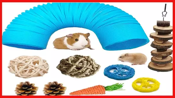 Hamster Fun Tunnel Pet Mouse Plastic Tube Toys Small Animal Foldable Exercising Training Hideout
