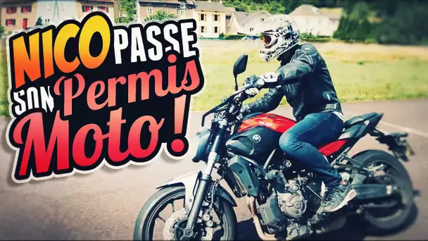 NICO PASSE SON PERMIS MOTO !