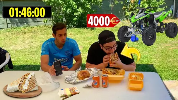 SI IL FINIT EN 2MIN IL GAGNE UNE MOTO 🎁😱(0 a 4000€)