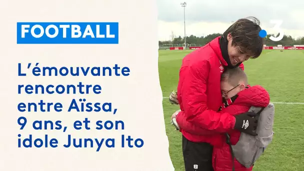 L'émouvante rencontre entre Aïssa, jeune supporter 9 ans, et Junya Ito, joueur du Stade de Reims