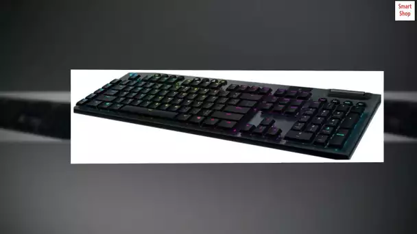 Logitech G915 LIGHTSPEED RGB Mechanical Gaming Keyboard, Low Profile GL Tactile Key Switch, LIGHTSYN