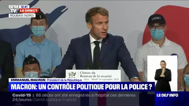 Emmanuel Macron s'exprime à l'issue du Beauvau de la sécurité