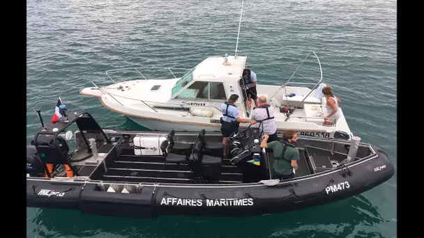 La Grande-Motte : contrôle en mer des plaisanciers par les Affaires maritimes
