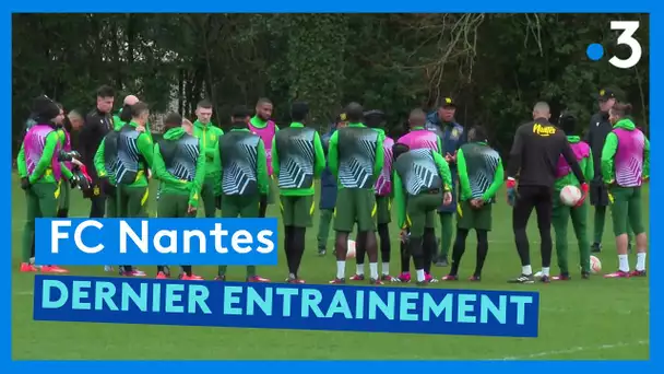 FC Nantes : dernier entrainement avant le match face à la Juve