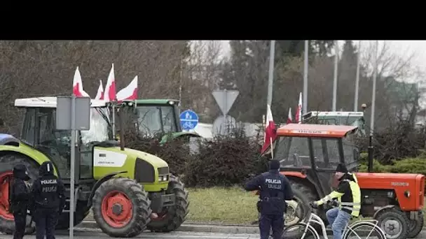 Pologne : les agriculteurs ont bloqué des points de passage à l'Ukraine