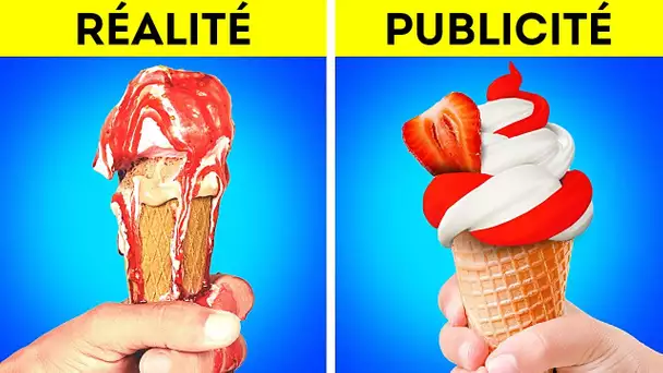 NOURRITURE DANS LES PUBLICITÉS VS DANS LA VRAIE VIE | CONSEILS POUR LES PUBLICITÉS & LES PHOTOS