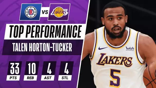 Talen Horton-Tucker ERUPTS For 33 PTS, 10 REB, 4 AST & 4 STL In Lakers W!