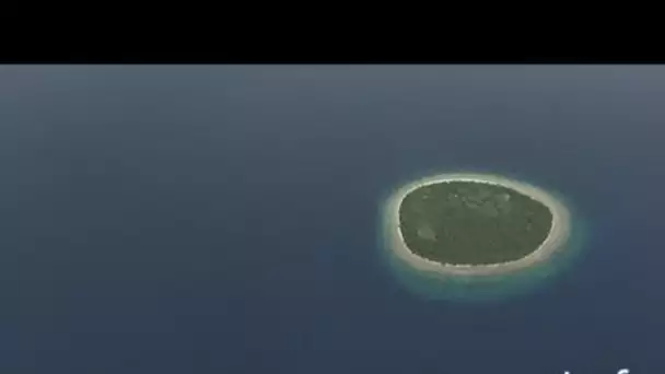 Maldives : île aménagée