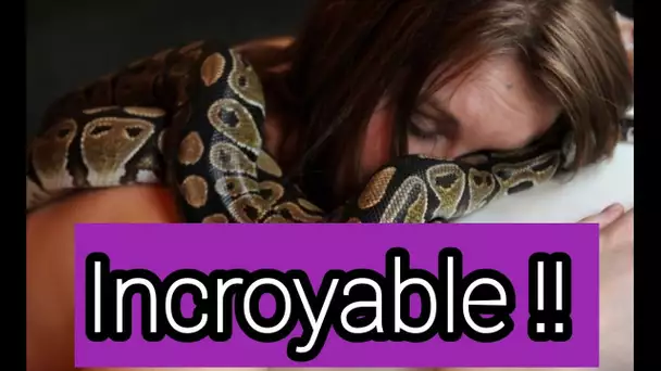 Elle dort chaque nuit avec son serpent de compagnie, mais ce qu'elle découvre ensuite aurait ......
