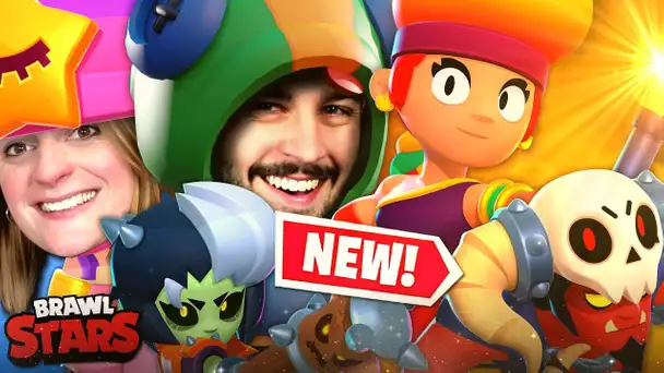 ON RÉAGIT AU NOUVEAU BRAWLER : AMBER ET AUX NOUVEAUX SKINS ! BRAWL TALK (Mise a jour BRAWL STARS)