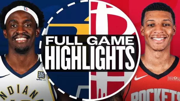 PACERS at ROCKETS | FULL GAME HIGHLIGHTS | November 20, 2024