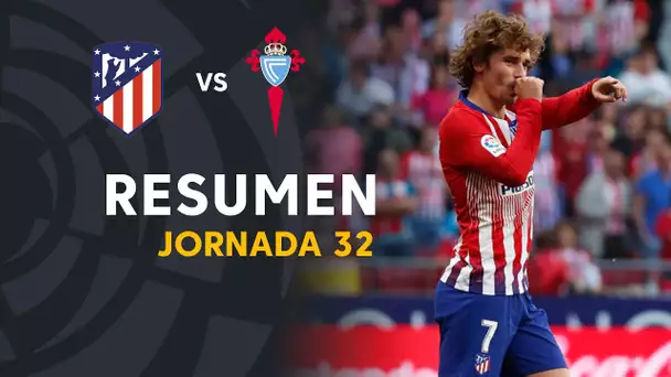 Resumen de Atlético de Madrid vs RC Celta (2-0)