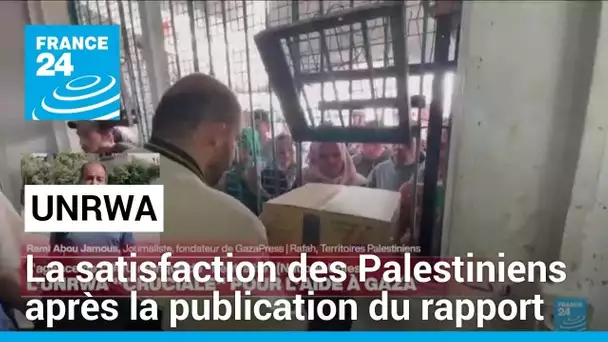 La satisfaction des Palestiniens après la publication du rapport sur l'UNRWA • FRANCE 24
