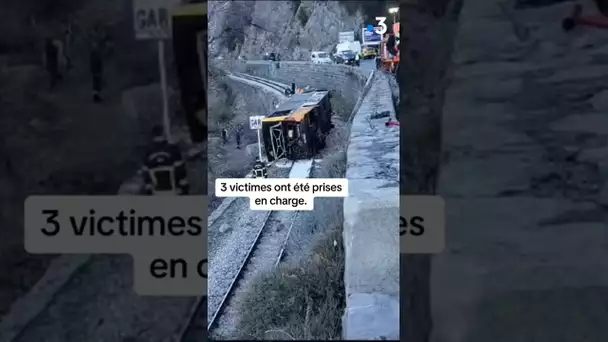 Un bus a chuté d’une dizaine de mètres sur la voie du train des Pignes, dans le haut-pays niçois.