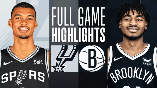 SPURS at NETS | FULL GAME HIGHLIGHTS | February 10, 2024