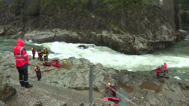 Tarn : les pompiers de la région s’entraîne aux sauvetages en eaux vives