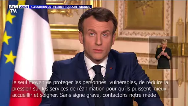 "Je vous le redis avec force: respectons les gestes barrières" demande Emmanuel Macron