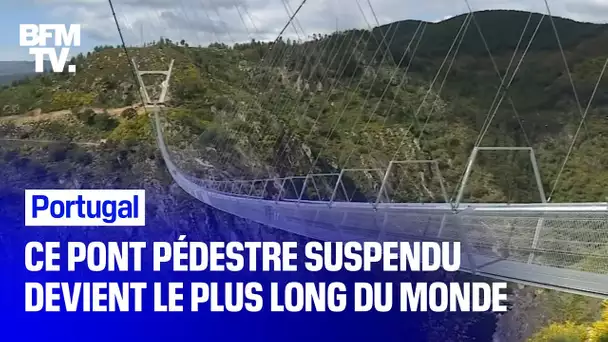 Le pont pédestre suspendu le plus long du monde s'est ouvert au Portugal