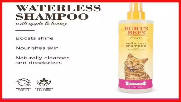 Burt's Bees Cat Waterless Shampoo Spray, Apple & Honey