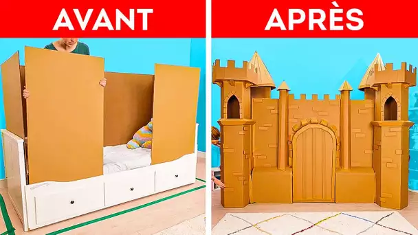 Construisez Votre Propre Château en Carton : Créations Drôles & Simples pour des Parents Créatifs 🏰📦