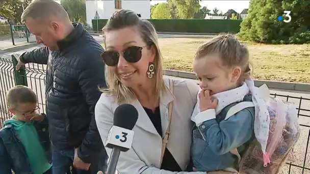 La rentrée des tout petits à l'école maternelle de Couzeix