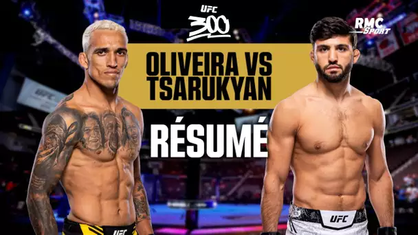 Résumé UFC 300 : du grand spectacle entre la pépite Tsarukyan et la légende Oliveira