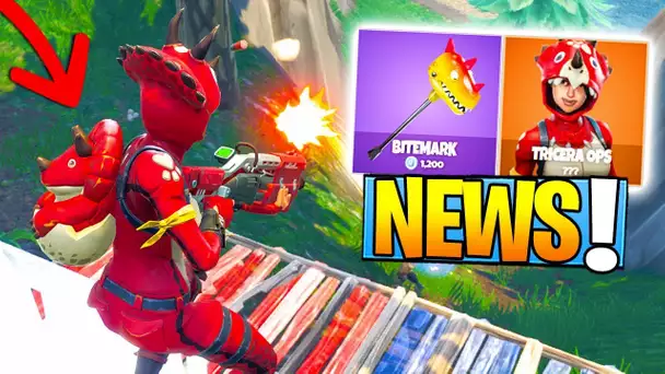 NOUVEAUX SKINS 'TRICERA-TOP 1 ET MÂCHOUILLEUSE' sur FORTNITE !