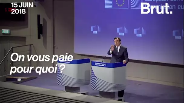 Un journaliste s&#039;en prend au porte-parole de la Commission européenne