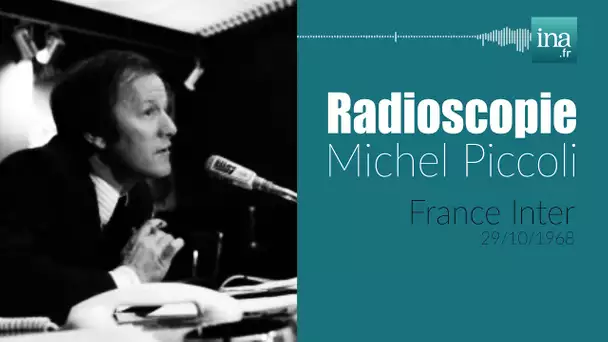 Michel Piccoli dans "Radioscopie" | Archive INA
