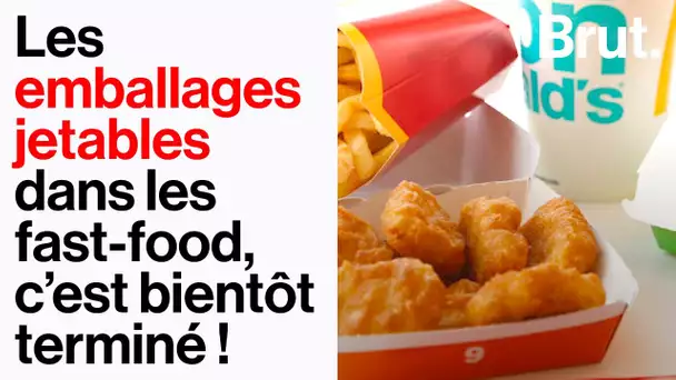 Les emballages jetables dans les fast-food, c’est bientôt terminé !