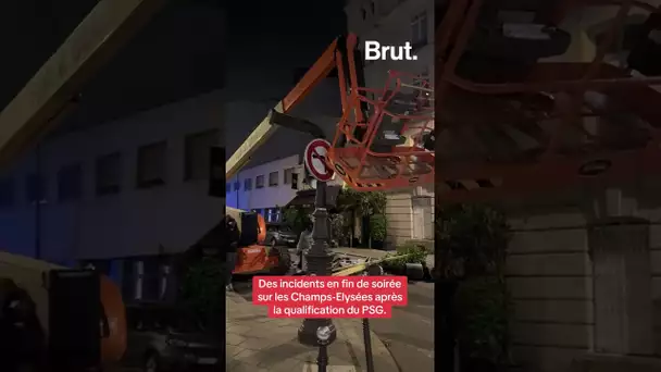 La soirée s’est terminée avec de nombreux incidents autour des Champs-Élysées.