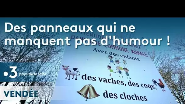 Des panneaux anti urbains-grincheux à Sainte Flaive-des-Loups
