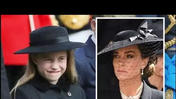 La princesse Kate « réprimandée » par Camilla à cause du comportement de Charlotte lors des funérail