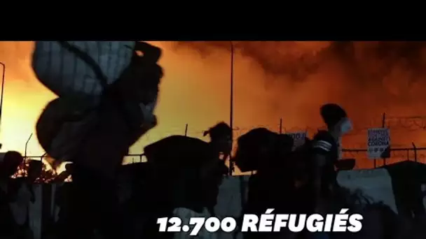 À Lesbos, un incendie détruit le plus grand camp de migrants de Grèce