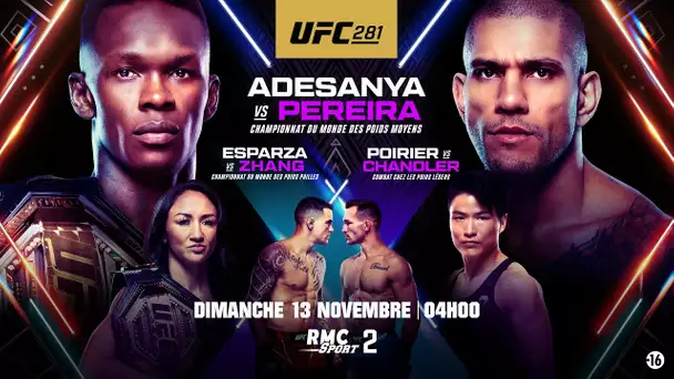 Bande-annonce UFC 281 : Le showman Adesanya en danger face à Pereira (13 novembre sur RMC Sport 2)