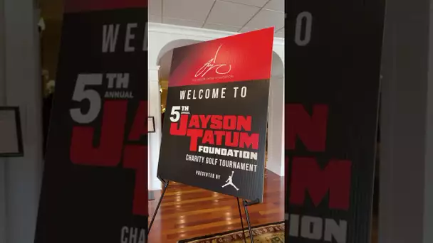 Jayson Tatum at home in St. Louis for his 5th annual foundation golf tournament! ⛳