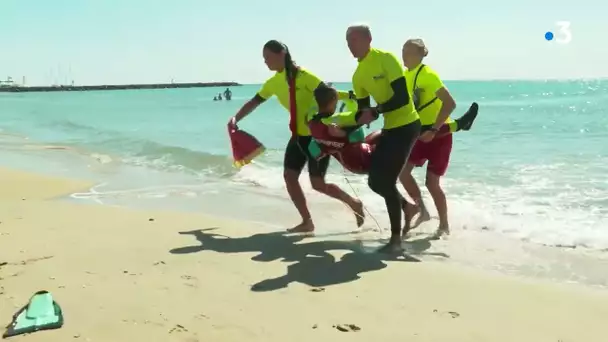 Marseillan-plage : les sapeurs-pompiers veillent sur les baigneurs