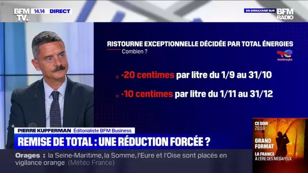 Total: une nouvelle réduction à la pompe de 20 centimes en septembre