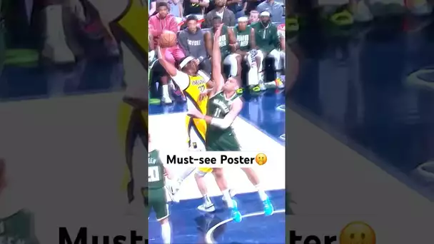 Myles Turner’s UNREAL POSTER SLAM! 😤🔥| #Shorts