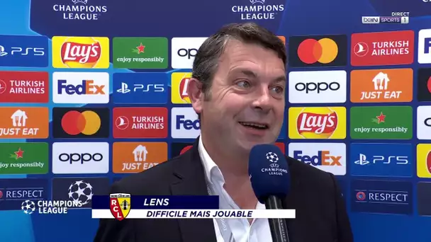 LDC : Arnaud Pouille (DG du RC Lens) réagit au groupe "sympa" de son club