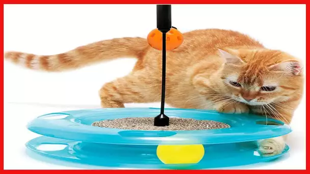 Kitty City Swat Track, Feather Spinner, Ball Track Cat Toys