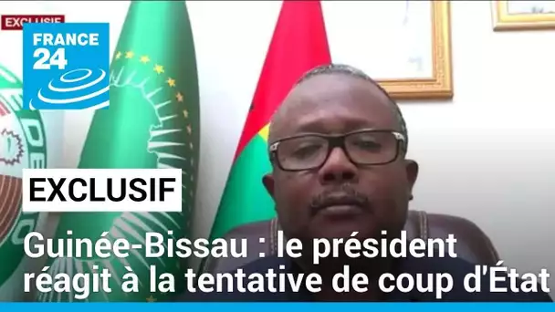 Guinée-Bissau : le président réagit à la tentative de coup d'État sur France 24 • FRANCE 24